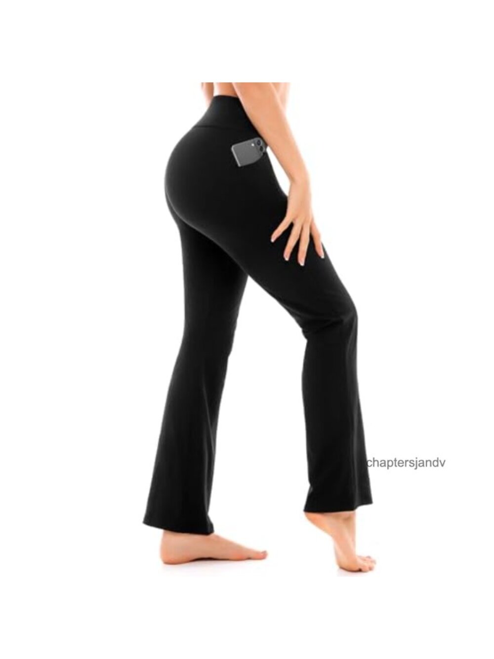 High Waist Flare Leggings with Pockets Yoga Jogging